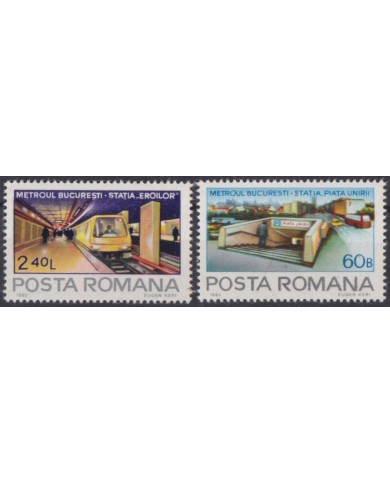 F-EX63995 RUMANIA MNH 1982 SUBWAY RAILROAD TRAIN RAILWAYS LOCOMOTIVE FERROCARRIL.