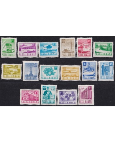 F-EX63997 RUMANIA MNH 1971 DEFINITIVE TRANSPORT & COMMUNICATION RAILROAD TRAIN.