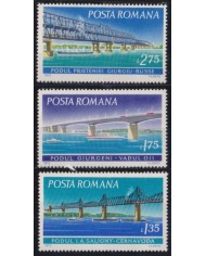 F-EX63994 RUMANIA MNH 1972 DANUBE RAILROAD BRIDGE TRAIN RAILWAYS LOCOMOTIVE FERROCARRIL.
