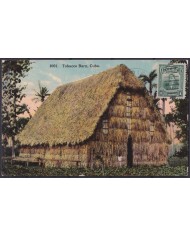 POS-1892 CUBA POSTCARD CIRCA 1913 TOBACCO HOUSE. GABRIEL CITY TO USA US RARE.