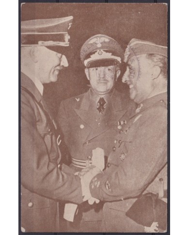 POS-1900 CUBA POSTCARD 1947 CAMPAÑ ESPAÑOLES ANTIFRANQUISTAS HITLER - FRANCO.