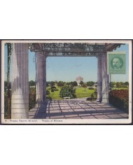 POS-1935 CUBA POSTCARD 1930 HAVANA PERGOLA OF MIRAMAR FIVE AVENUE TO ARGENTINA.