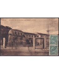 POS-1942 CUBA POSTCARD 1917 1c MAPITAS HAVANA LA FUERZA CASTLE FORTRESS TO ARGENTINA.
