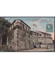 POS-1950 CUBA POSTCARD 1919 HAVANA LA FUERZA CASTLE FORTRESS TO ARGENTINA.