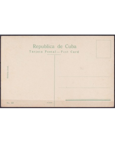 POS-1951 CUBA POSTCARD CIRCA 1920 HAVANA CENTRO GALLEGO UNUSED.