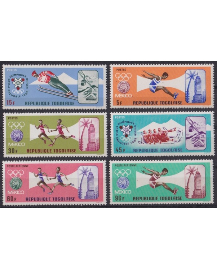 F-EX65134 TOGO MNH 1978 WINTER OLYMPIC GAMES GRENOBLE SKI HOCKEY.