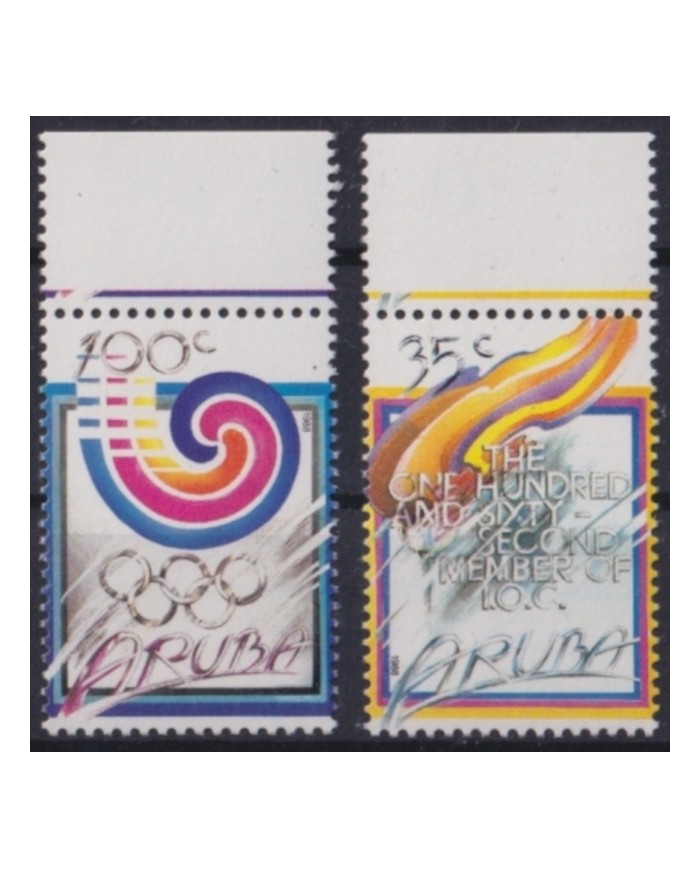 F-EX65136 ARUBA MNH 1988 SEOUL OLYMPIC COMMITTEE MEMBERS.