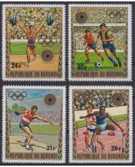 F-EX65147 BURUNDI MNH 1972 MUNICH OLYMPIC GAMES ATHLETISM ATLETISMO.