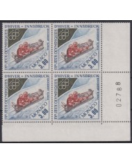 F-EX65240 MONACO MNH 1964 INNSBRUCK WINTER OLYMPIC GAMES SKITING.