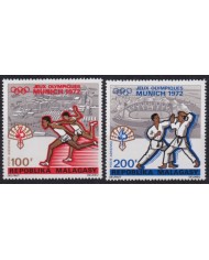 F-EX65152 MADAGASCAR MNH 1972 MUNICH OLYMPIC GAMES ATHLETISM KARATE.