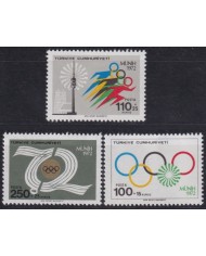 F-EX65154 TURKEY MNH 1972 MUNICH OLYMPIC GAMES ATHLETISM OLYMPIC RINGS.