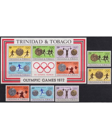 F-EX65157 TRINIDAD & TOBAGO MNH 1972 MUNICH OLYMPIC GAMES ATHLETISM RUNNER.
