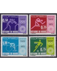 F-EX65160 MAROC MOROCCO MNH 1972 MUNICH OLYMPIC GAMES CYCLING SOCCER ATHLETISM.