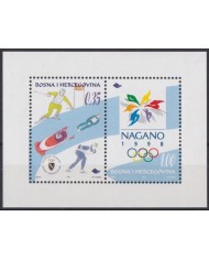 F-EX65103 BOSNIA HERZEGOVINA MNH 1998 NAGANO OLYMPIC GAMES SKI SKIITING.