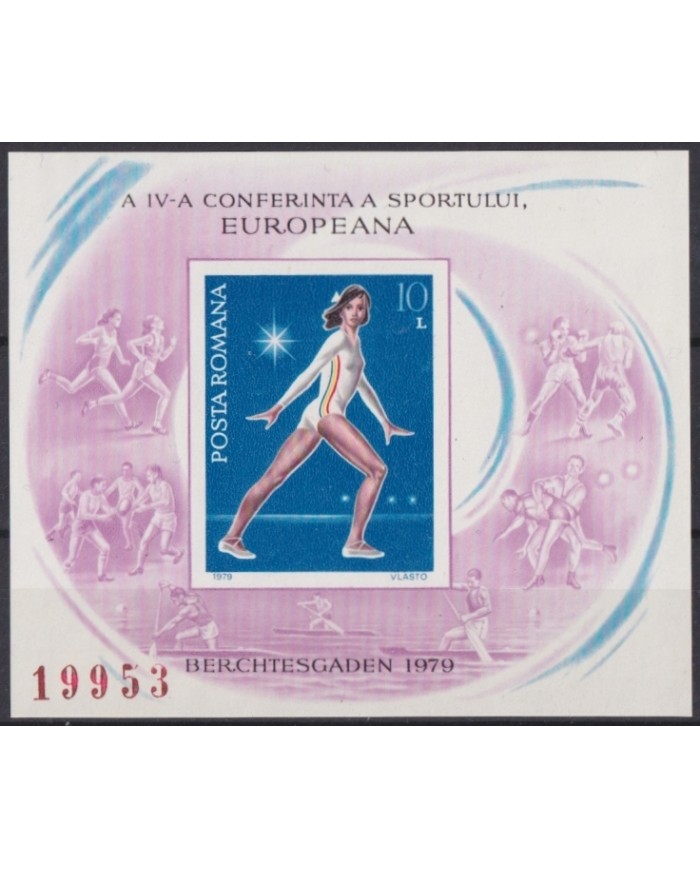 F-EX65104 RUMANIA MNH 1979 OLYMPIC WINNER NADIA COMANECI GIMNASTICS.