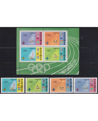 F-EX65248 BAHAMAS MNH 1972 MUNICH OLYMPIC GAMES ATHLETISM RUNNER SAILING.