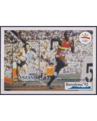 F-EX65164 TANZANIA MNH 1990 BARCELONA OLYMPIC GAMES ATHLETISM RUNNER.