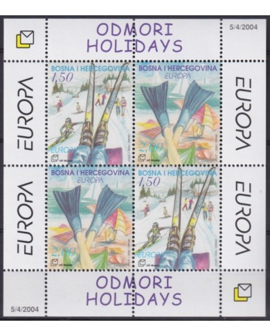 F-EX65561 BOSNIA & HERZEGOVINA MNH 2004 EUROPA CEPT HOLLIDAYS.