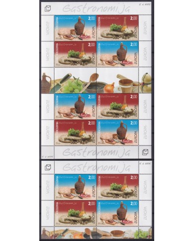 F-EX64706 BOSNIA & HERZEGOVINA MNH 2005 EUROPA CEPT GASTRONOMY FOOD.
