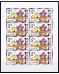 F-EX64766 CZECH REP MNH 2002 EUROPA CEPT CIRCUS CLOWN SHEET.
