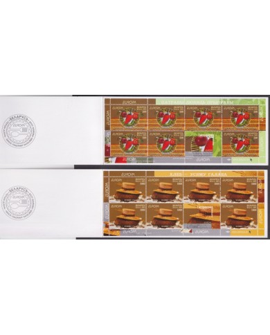 F-EX64762 BELARUS MNH 2005 EUROPA CEPT GASTRONOMY FOOD 2 BOOKLED.
