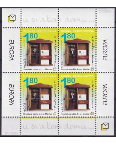 F-EX65564 BOSNIA CROATIA ADM HRVATSKA MNH 2003 EUROPA CEPT.
