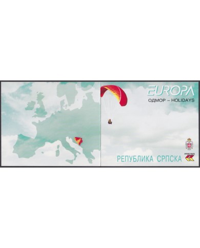 F-EX64707 SERBIA MNH 2004 EUROPA CEPT HOLLIDAYS RIVER CANOES BOOKLED.