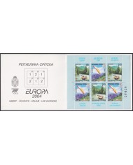 F-EX64707 SERBIA MNH 2004 EUROPA CEPT HOLLIDAYS RIVER CANOES BOOKLED.