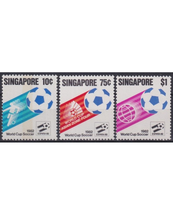 F-EX65882 SINGAPORE 1982 MNH SPAIN WORLD CHAMPIONSHIP SOCCER CUP FOOTBALL.