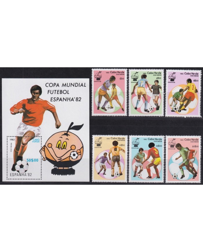 F-EX65895 CABO VERDE MNH 1982 WORLD CHAMPIONSHIP SOCCER FOOTBALL.