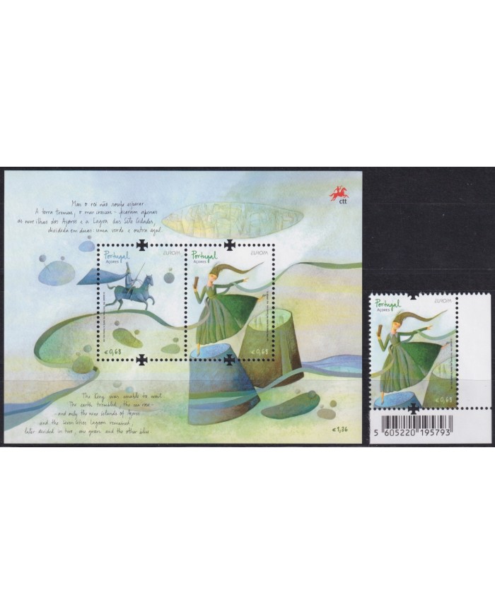 F-EX65432 PORTUGAL AZORES MNH 2010 EUROPA CEPT CHILDREN DRAWING BOOK.