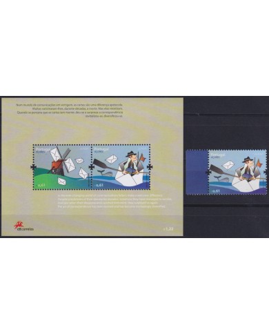 F-EX65422 PORTUGAL AZORES MNH 2008 EUROPA CEPT SENDING & RECEIVING LETTERS.
