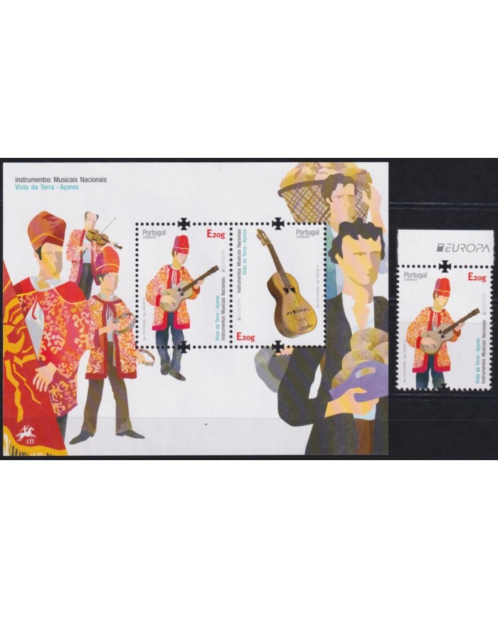 F-EX65417 PORTUGAL AZORES MNH 2014 EUROPA CEPT MUSIC INSTRUMENT.