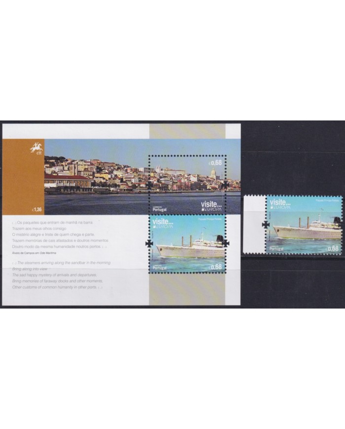 F-EX65426 PORTUGAL MNH 2012 EUROPA CEPT TOURISM SHIP.