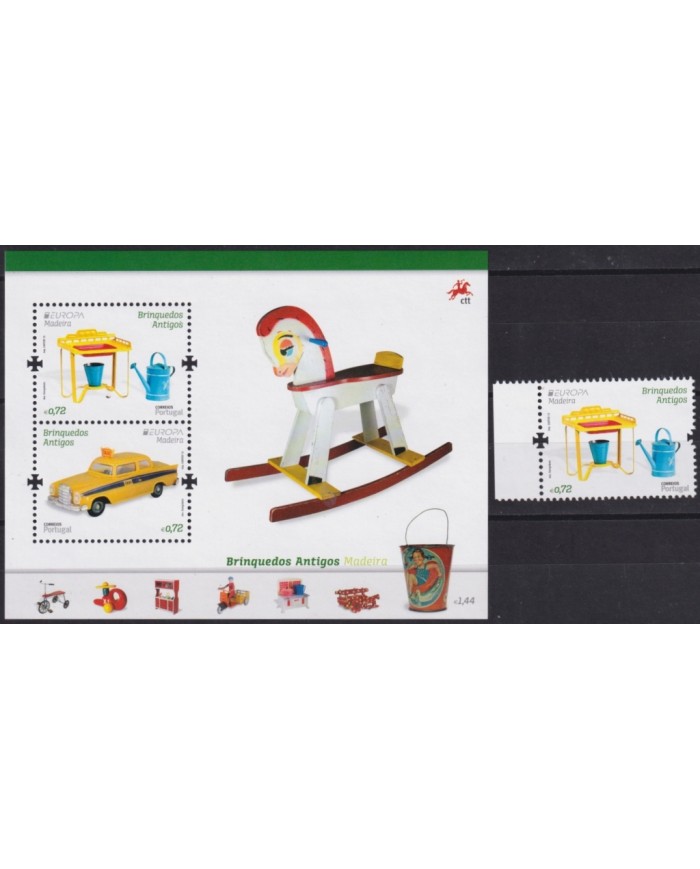 F-EX65416 PORTUGAL MADEIRA MNH 2015 EUROPA CEPT OLD CHILDREN TOYS.