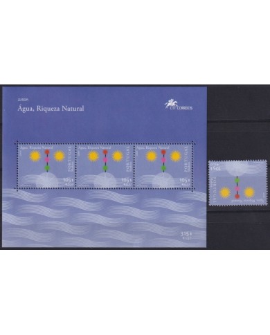 F-EX66024 PORTUGAL MADEIRA MNH 2001 EUROPA CEPT WATER.