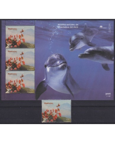 F-EX66023 PORTUGAL AZORES MNH 1999 EUROPA CEPT RESERVE NATIONAL PARK FISH DOLPHINS.