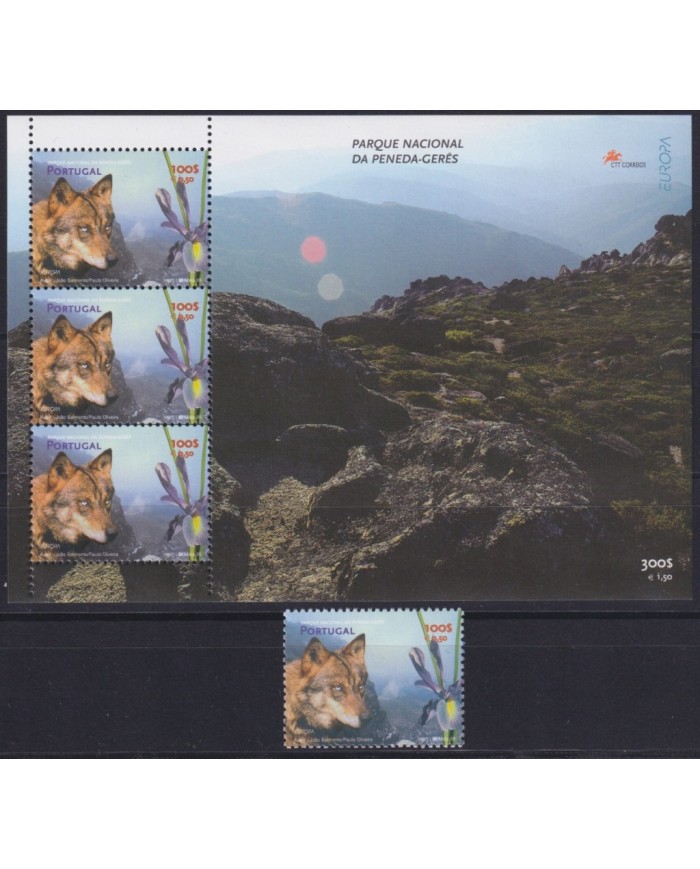 F-EX66021 PORTUGAL MNH 1999 EUROPA CEPT RESERVE NATIONAL PARK WOLF.