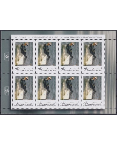 F-EX65615 ALAND MNH 2010 EUROPA SAILING DANIEL ERIKSSON SHEET.