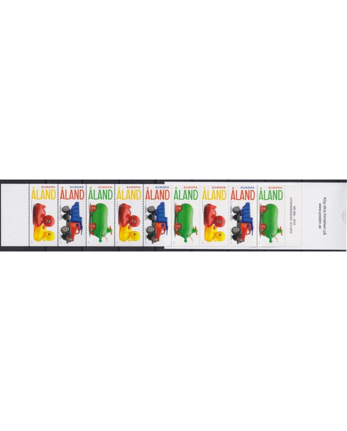 F-EX65611 ALAND MNH 2010 EUROPA TOYS CHILDREN BOOKLED.