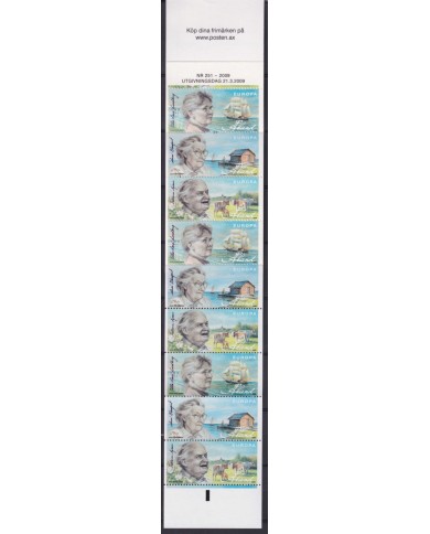 F-EX65610 ALAND MNH 2005 EUROPA WRITTER WOMAN SHIP CATTLE BOOKLED.