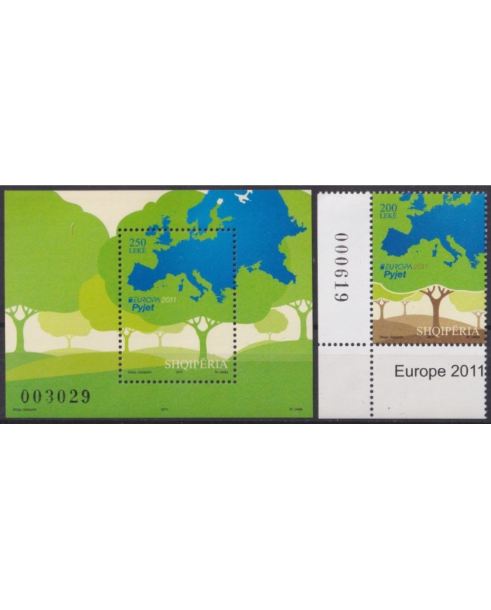 F-EX65783 ALBANIA MNH 2011 EUROPA TREE FOREST.