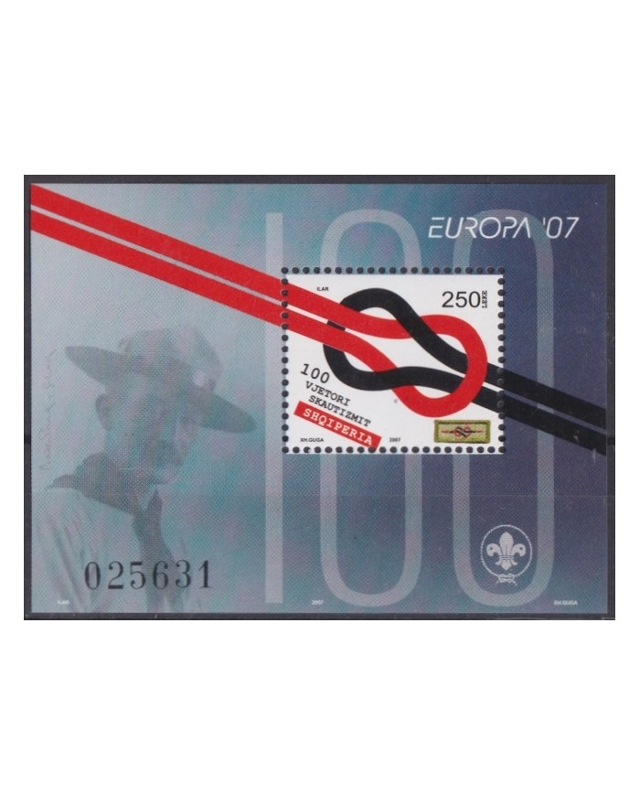 F-EX65749 ALBANIA MNH 2007 EUROPA SCOUTING BOYS SCOUTS.