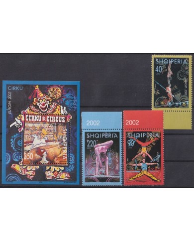 F-EX65658 ALBANIA MNH 2002 EUROPA CIRCUS CLOWN.
