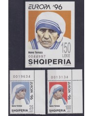F-EX65649 ALBANIA MNH 1996 EUROPA MOTHER TERESA GREAT WOMAN.