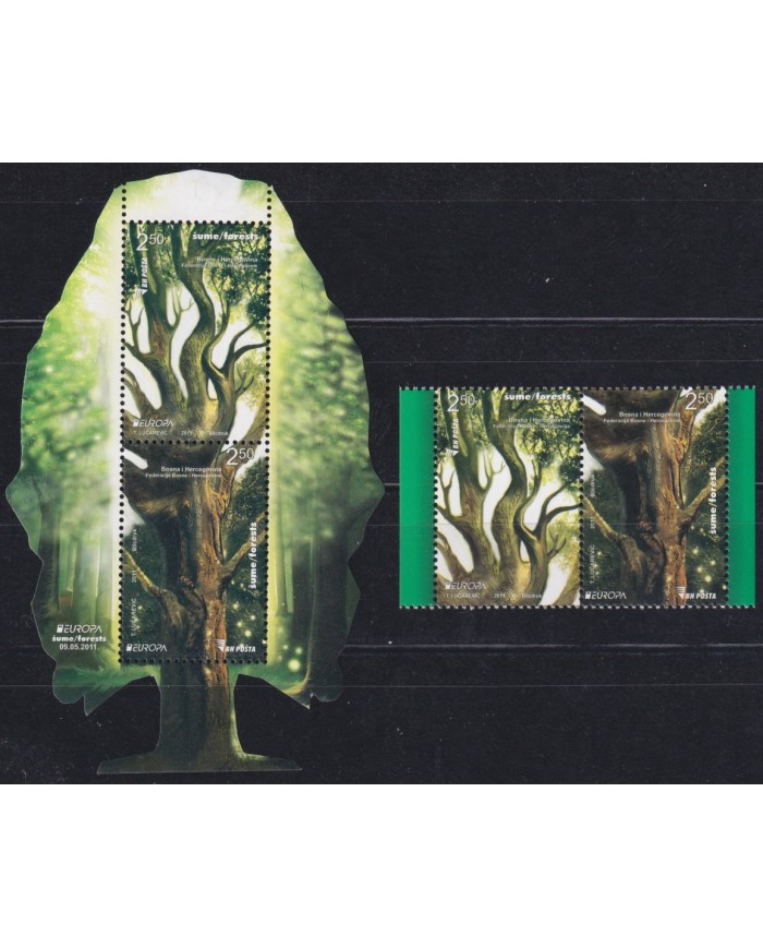 F-EX65801 BOSNIA & HERZEGOVINA MNH 2011 EUROPA TREE FOREST.