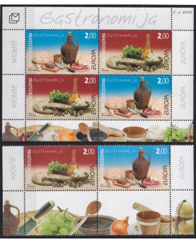 F-EX65588 BOSNIA & HERCEGOVINA MNH 2005 EUROPA CEPT GASTRONOMY FOOD.