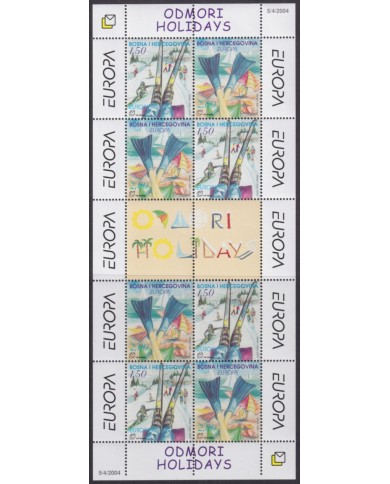 F-EX66005 BOSNIA I HERZEGOWINA MNH 2004 EUROPA CEPT SHEET.