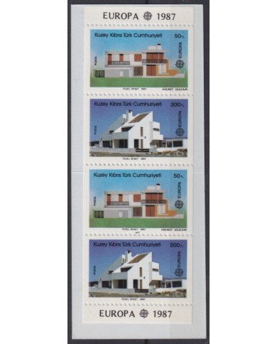 F-EX65620 TURKISH CYPRUS MNH 1987 EUROPA CEPT MODERN ARCHITECTURE.
