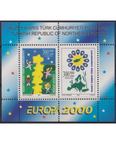 F-EX65619 TURKISH CYPRUS MNH 2000 EUROPA CEPT MILLENIUM.